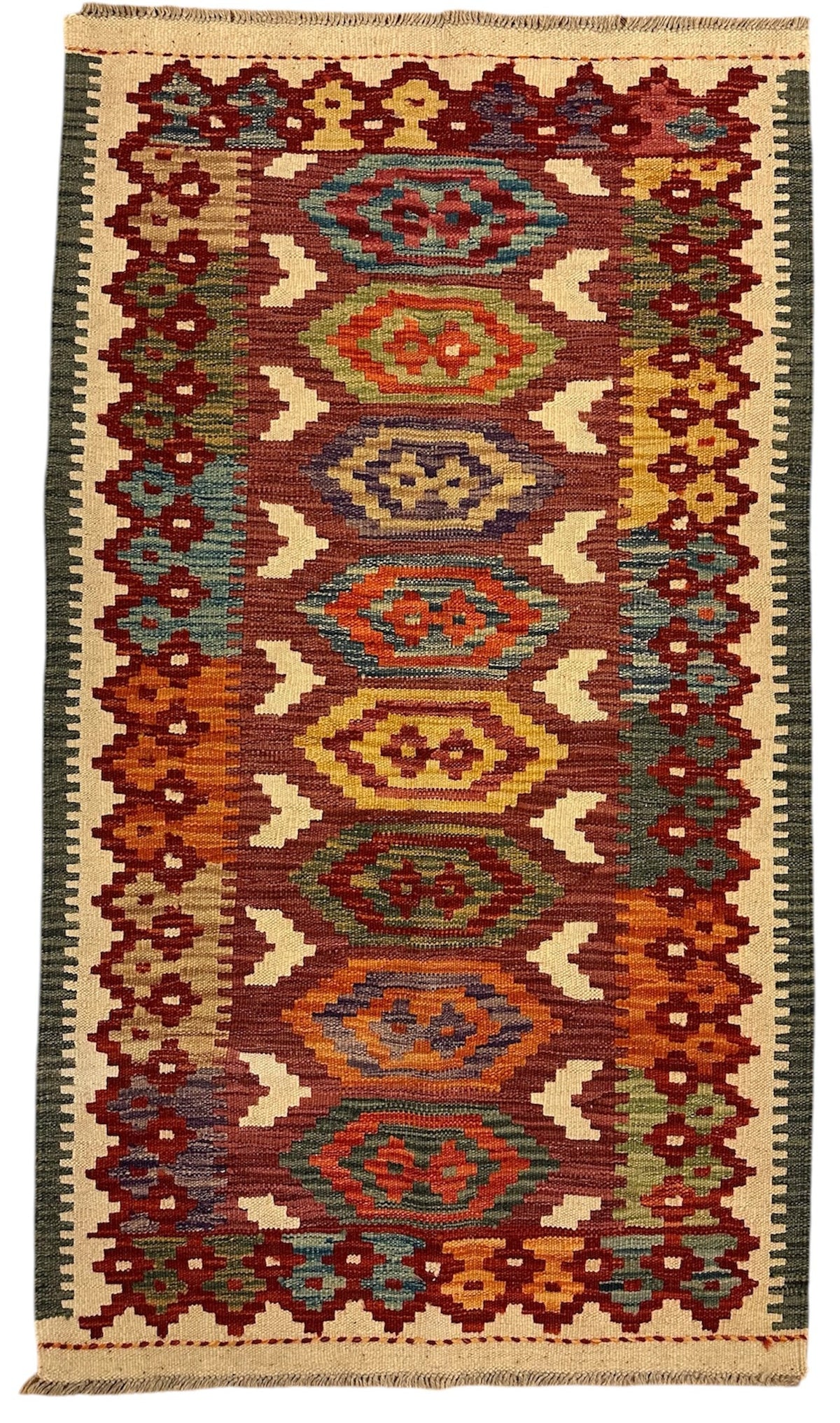 Handgeweven Afghaanse Kelim 83 X 148 CM