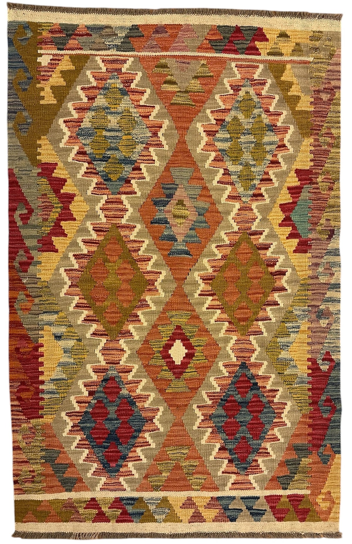 Handgeweven Afghaanse Kelim 99 X 155 CM
