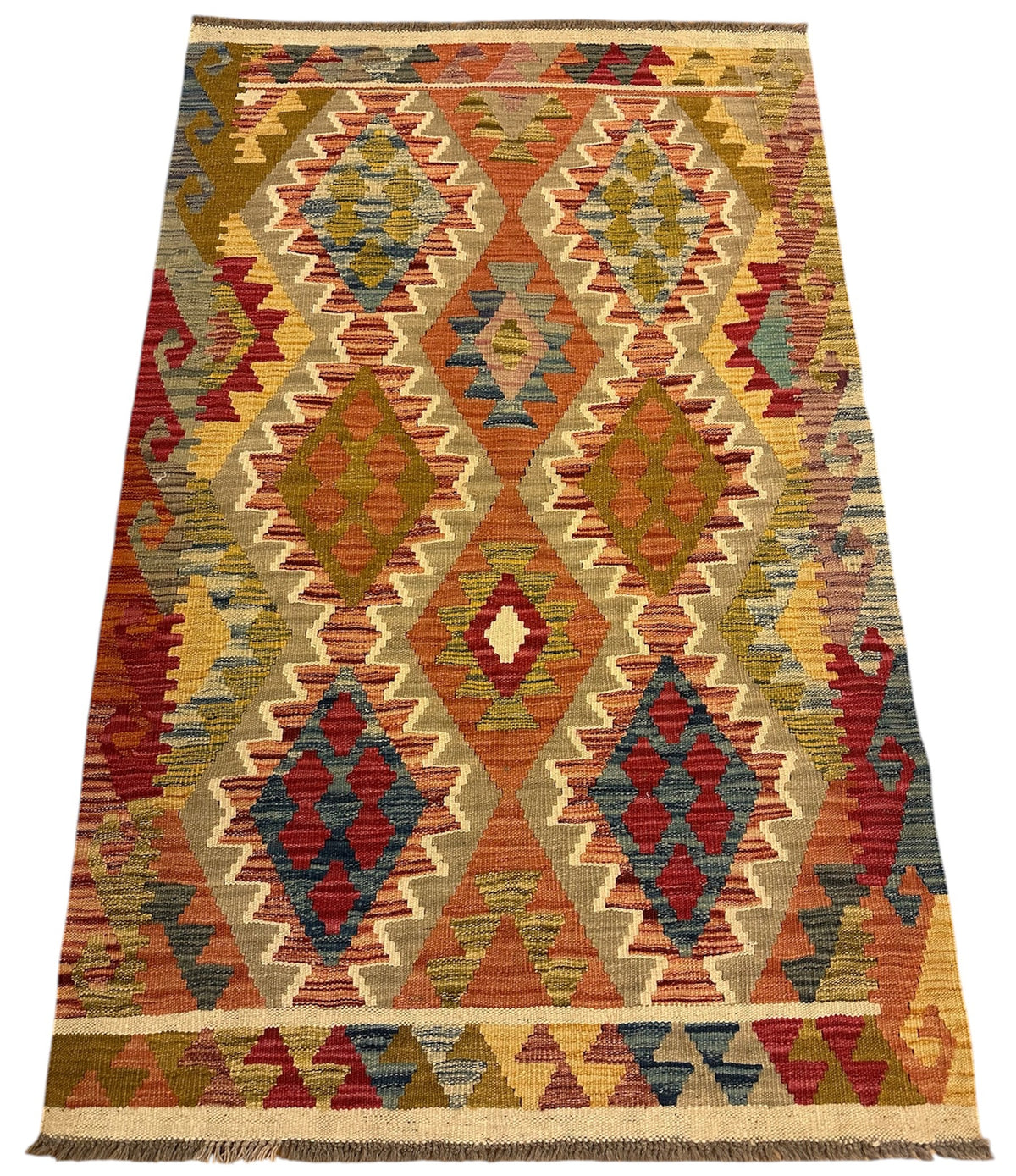 Handgeweven Afghaanse Kelim 99 X 155 CM
