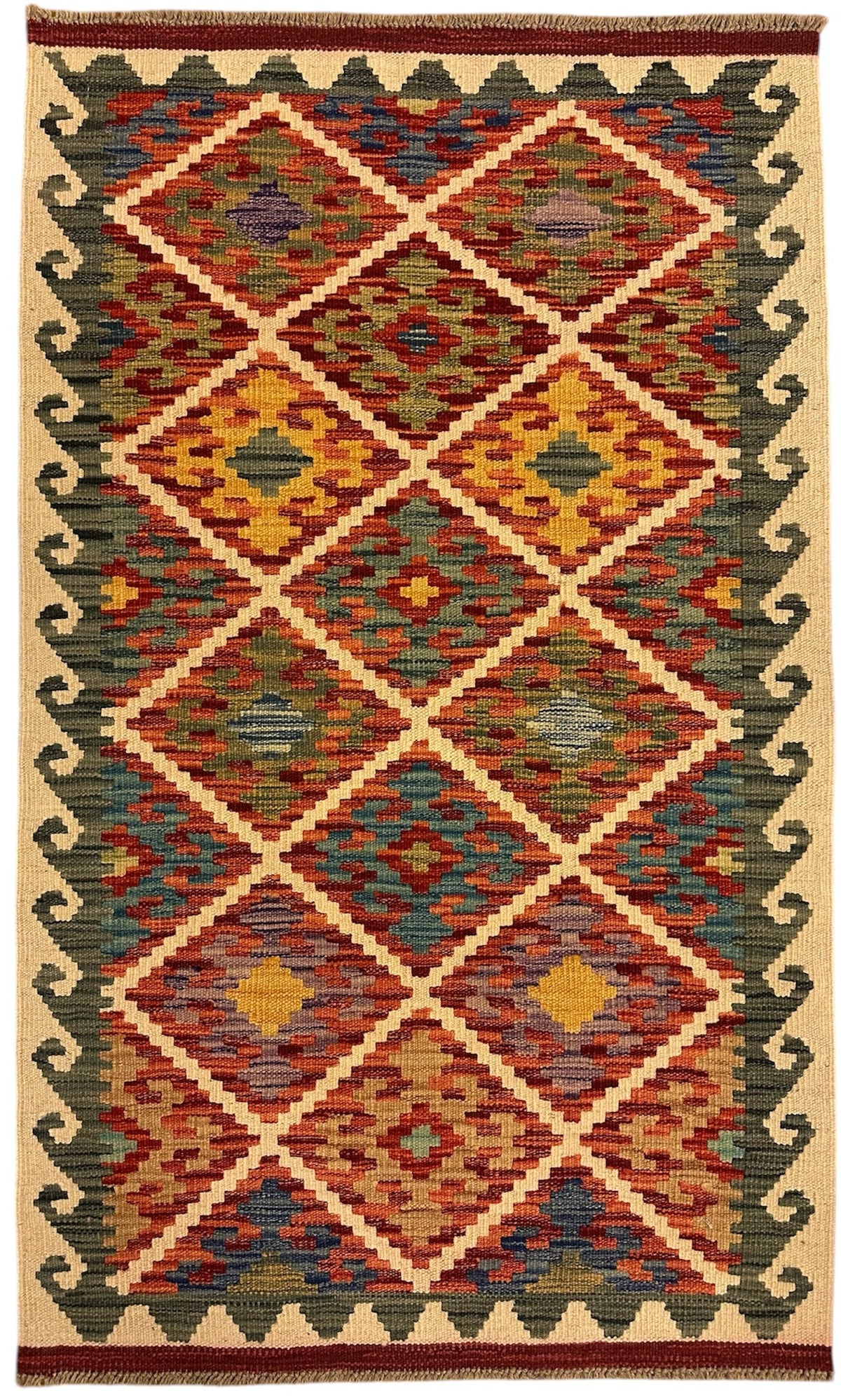 Handgeweven Afghaanse Kelim 84 X 139 CM