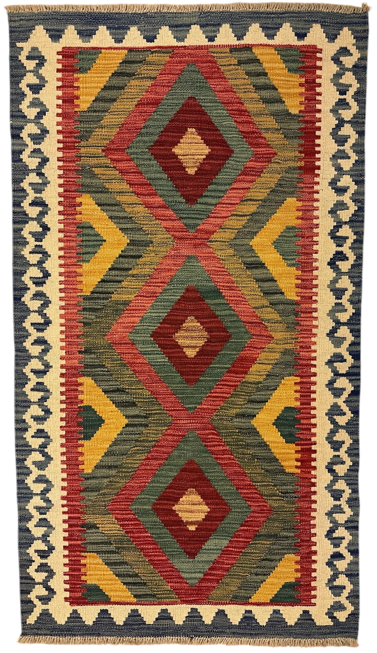 Handgeweven Afghaanse Kelim 79 X 144 CM