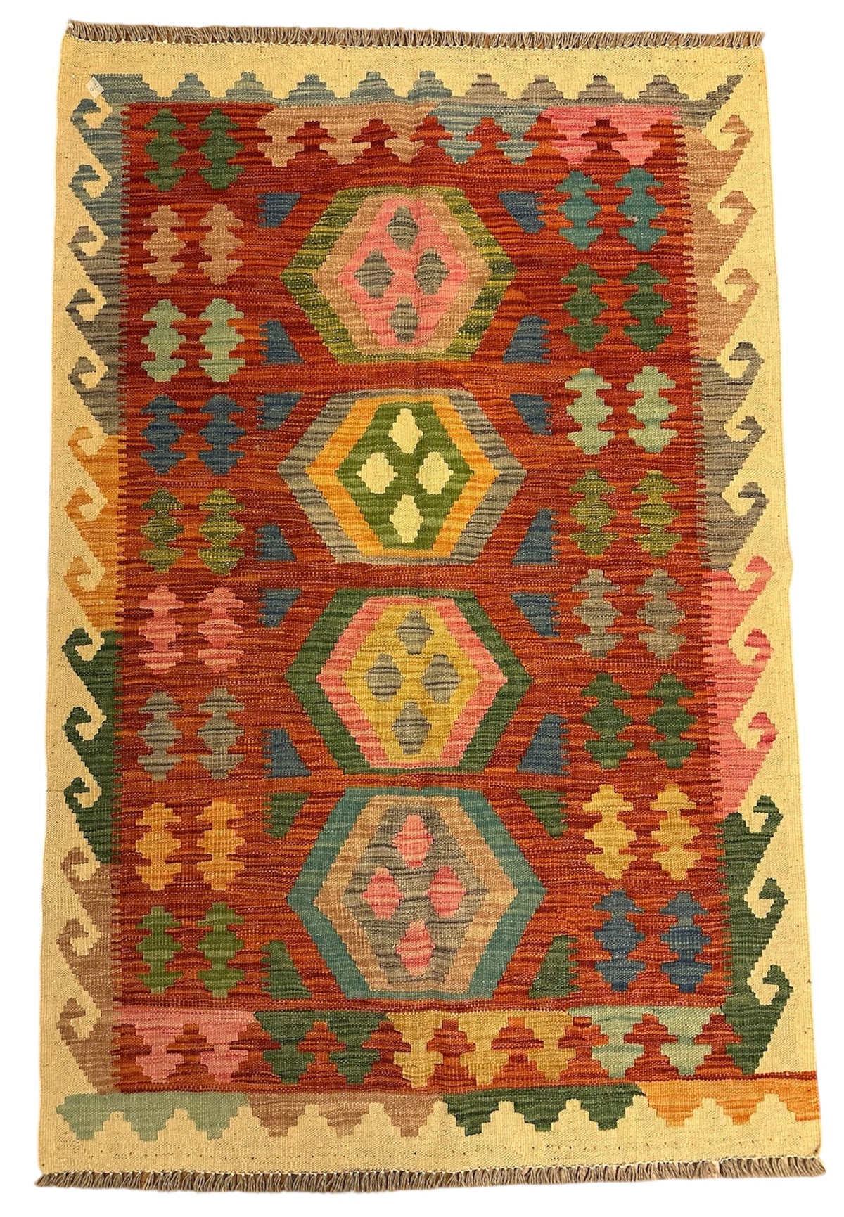 Afghaanse Kelim 96 X 146 CM Handgeweven