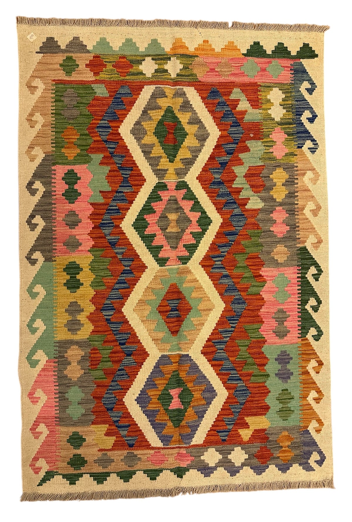 Handgeweven Kelim 99 X 148 CM