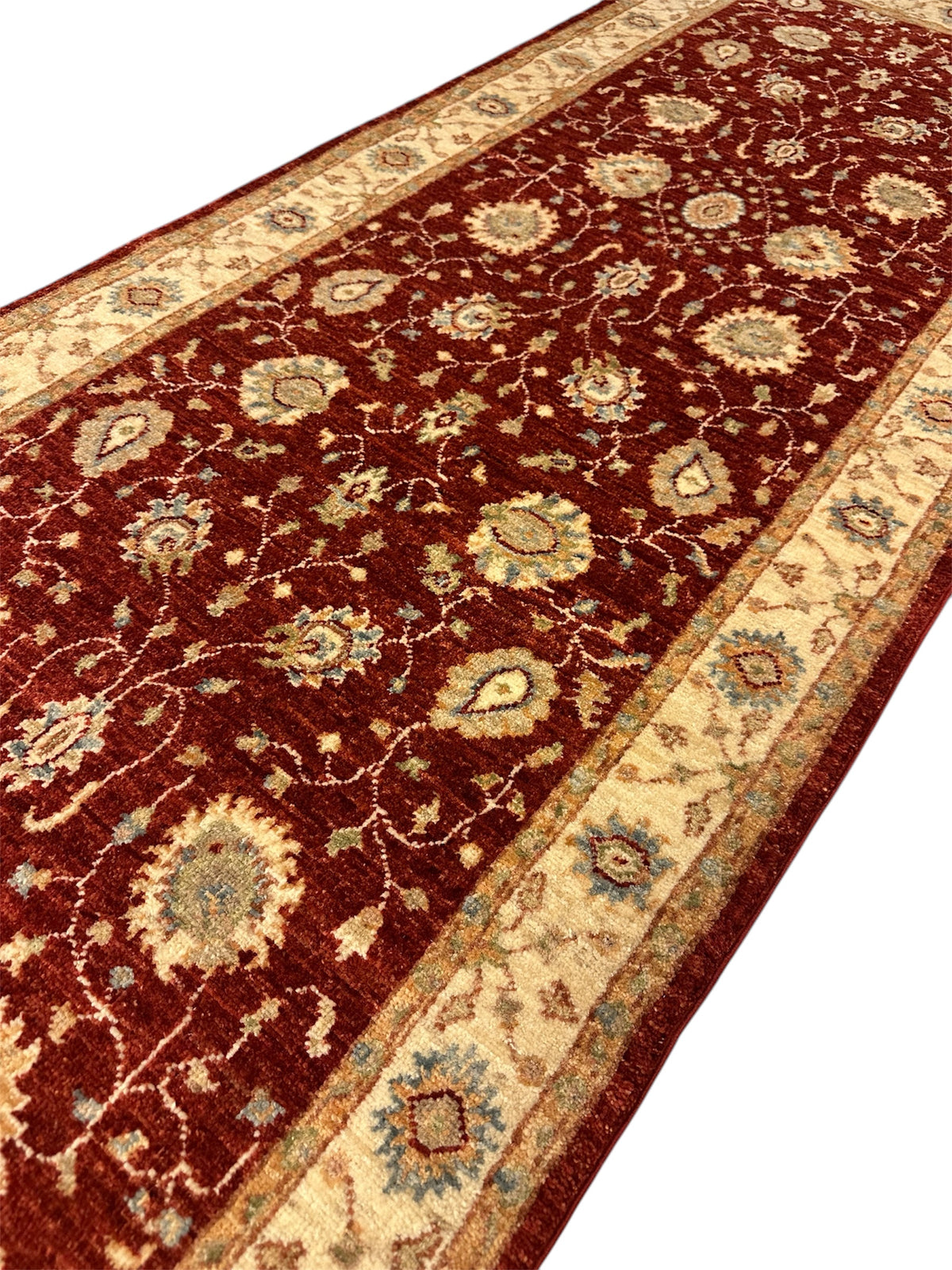 Afghaans Ziegler Loper 77 X 257 CM Handgeknoopt