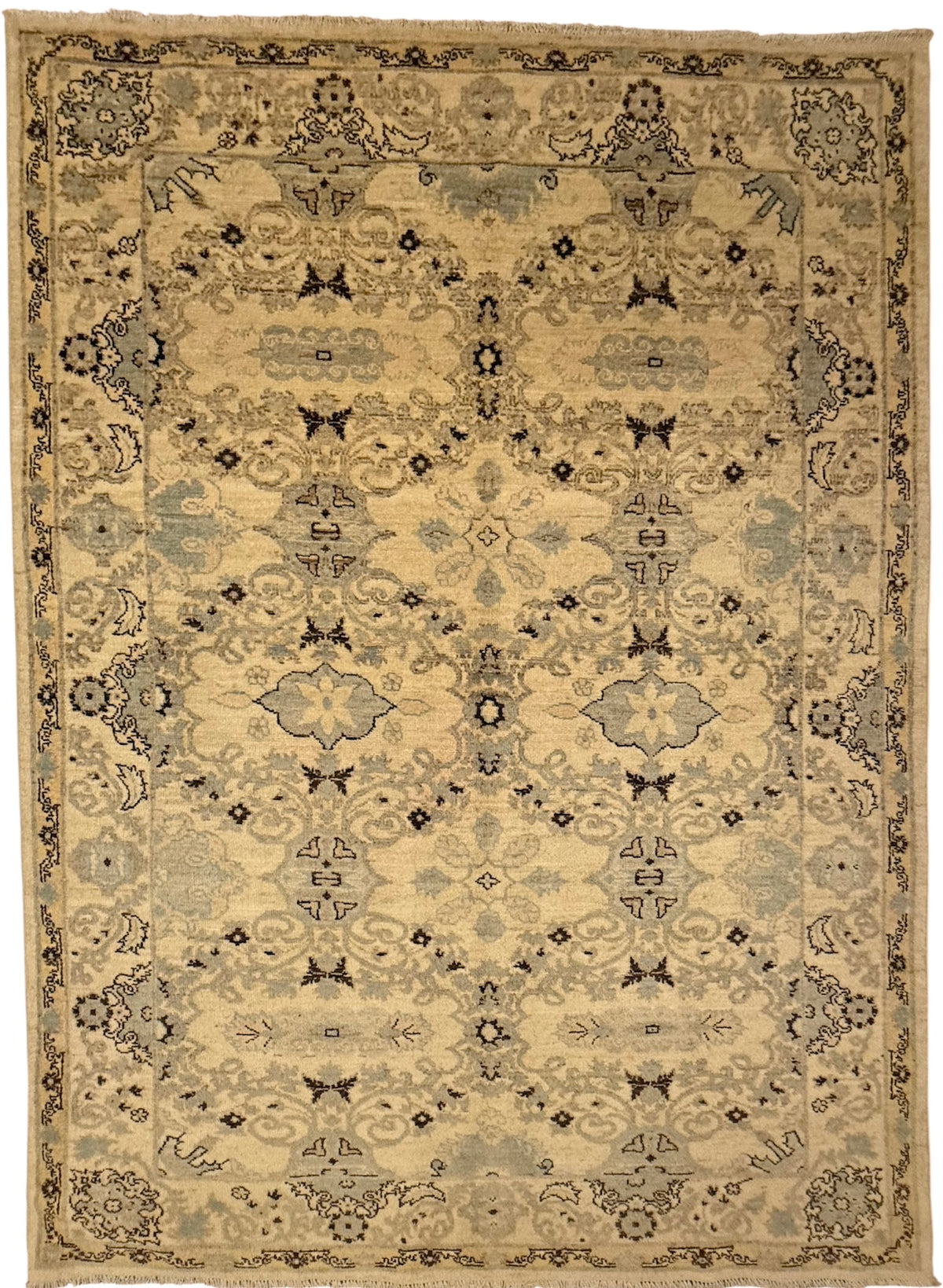 Handgeknoopt Afghaans Ushak Tapijt 154 X 209 CM