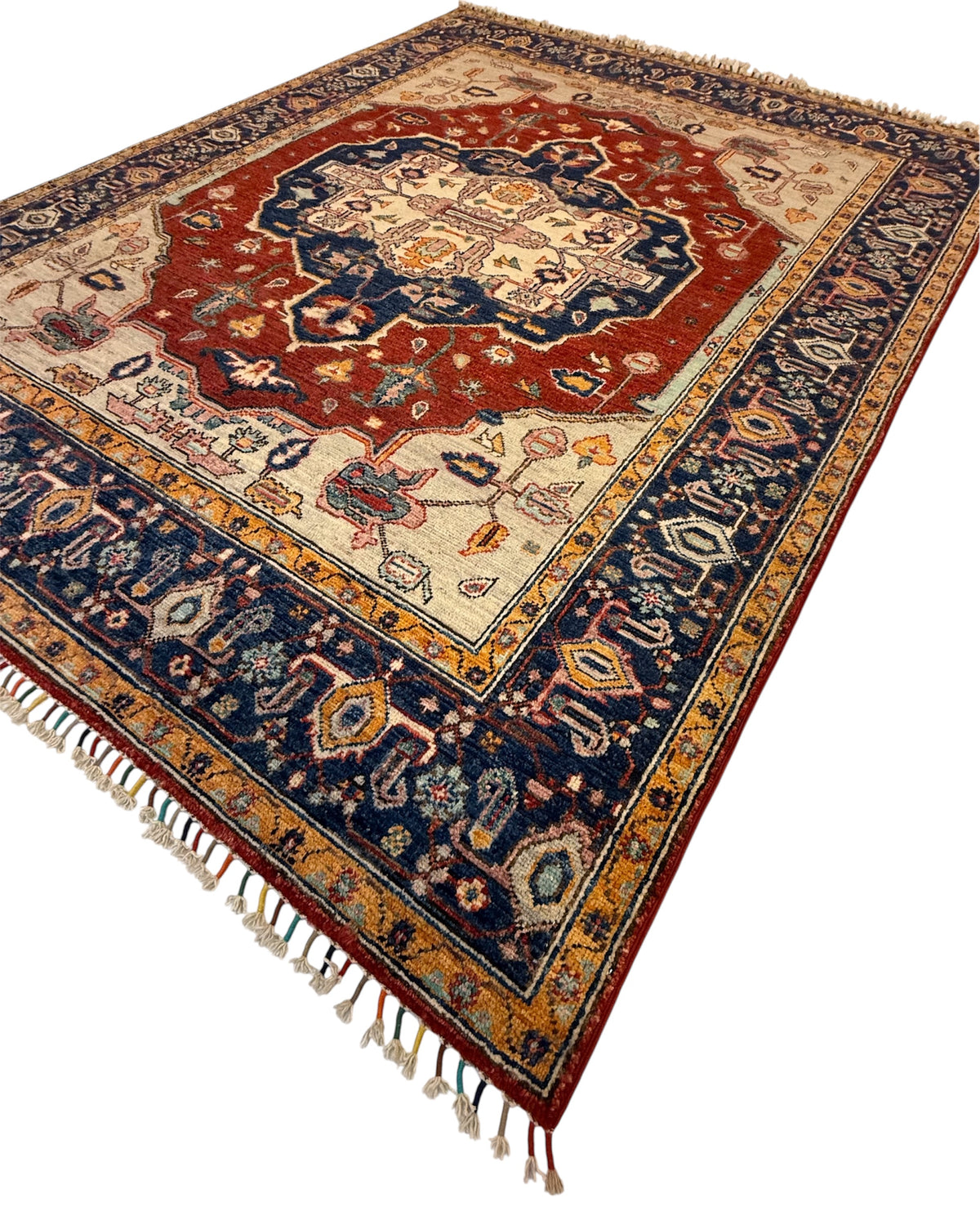 Afghaans Heriz Tapijt Handgeknoopt 155 X 202 CM