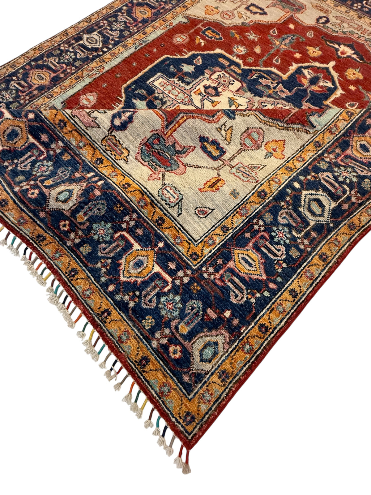 Afghaans Heriz Tapijt Handgeknoopt 155 X 202 CM