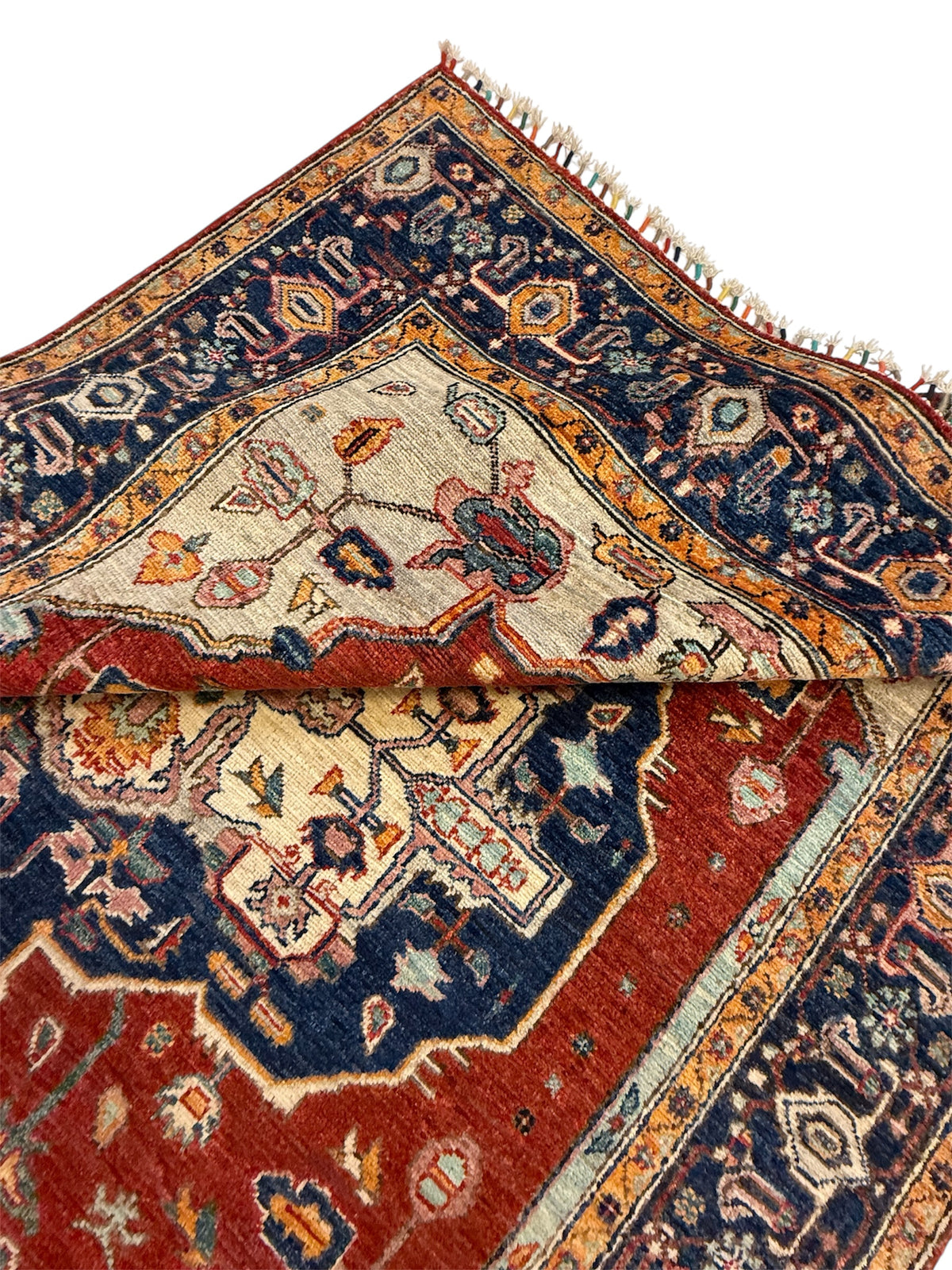 Afghaans Heriz Tapijt Handgeknoopt 155 X 202 CM