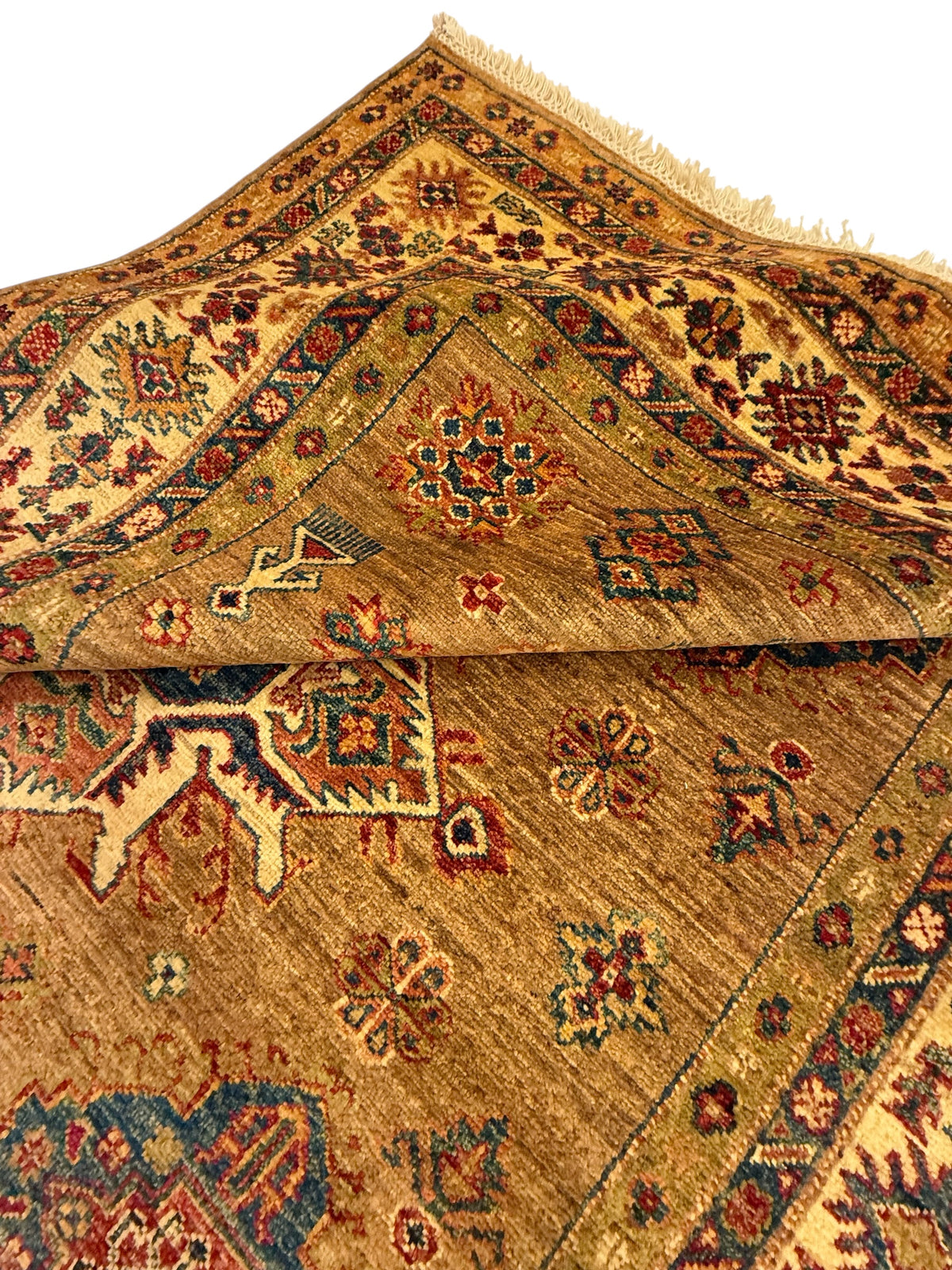 Afghaanse Handgeknoopt Kazak Tapijt 156 X 216 CM