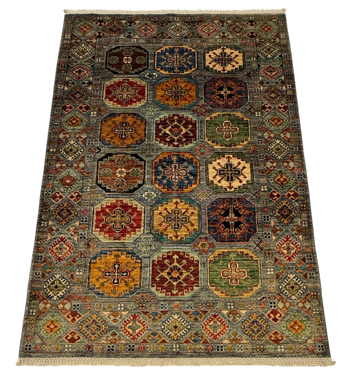 Afghaans Samarkand Tapijt 126 X 189 CM Handgeknoopt