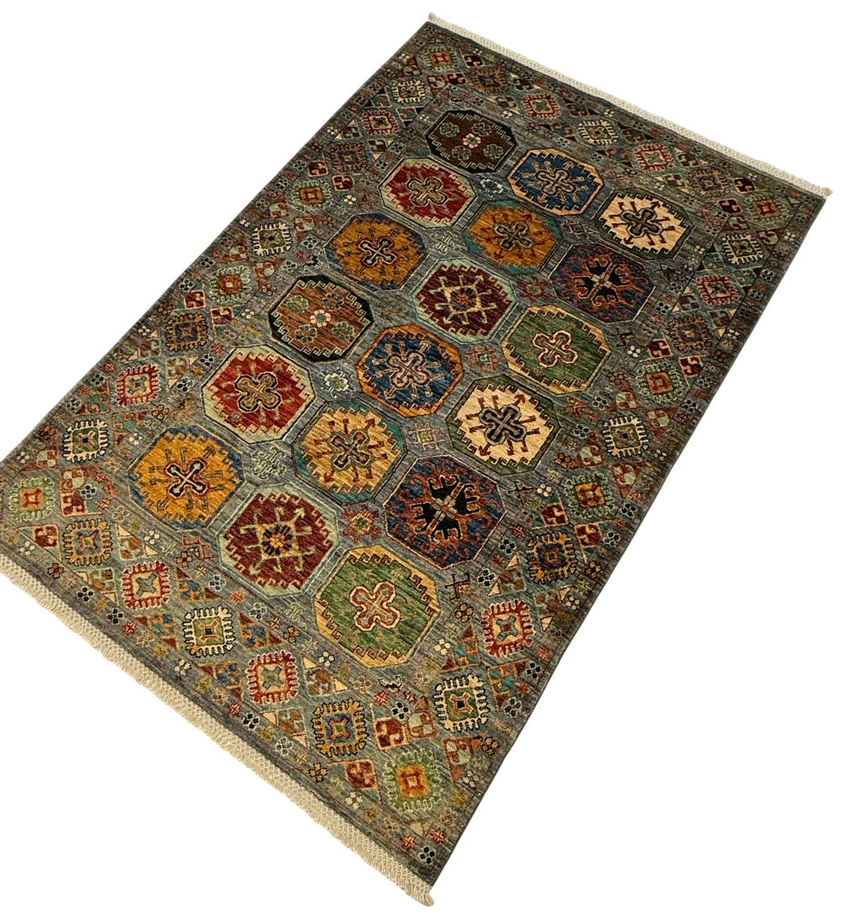 Afghaans Samarkand Tapijt 126 X 189 CM Handgeknoopt