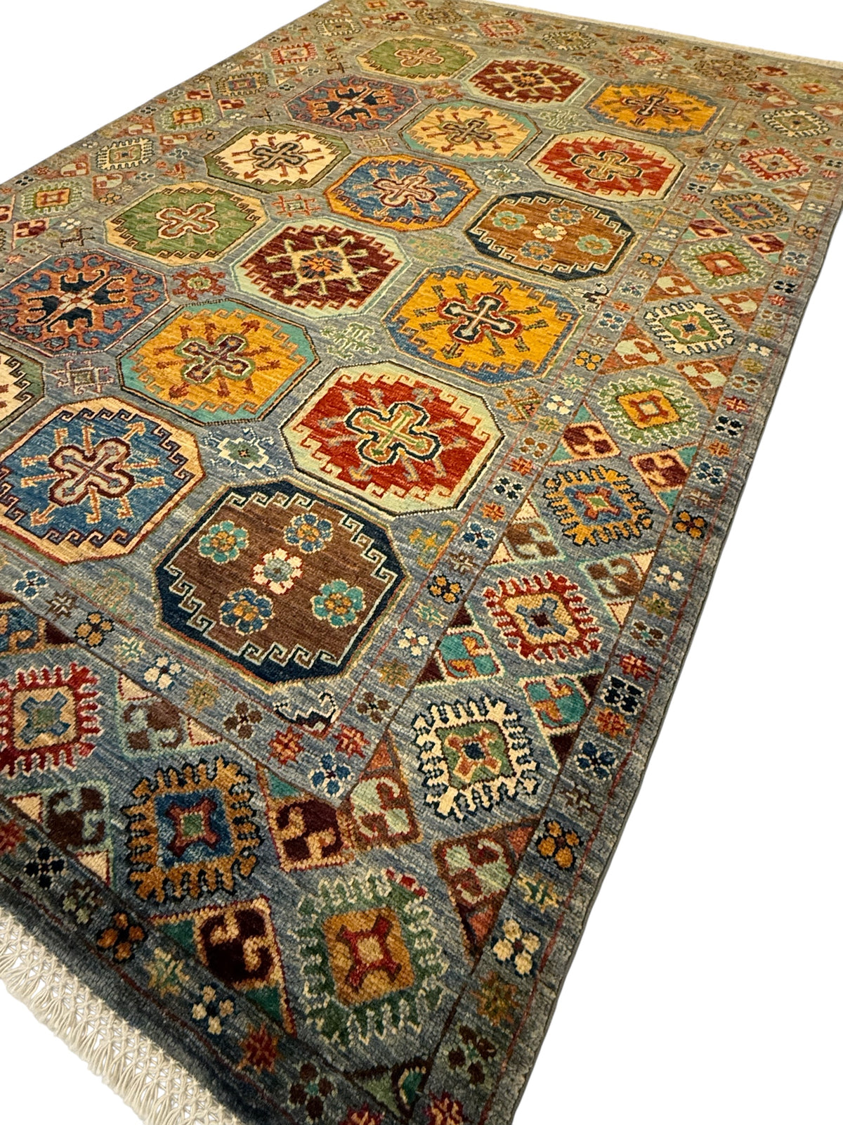 Afghaans Samarkand Tapijt 126 X 189 CM Handgeknoopt