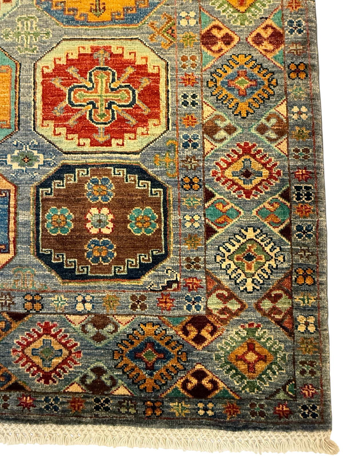 Afghaans Samarkand Tapijt 126 X 189 CM Handgeknoopt