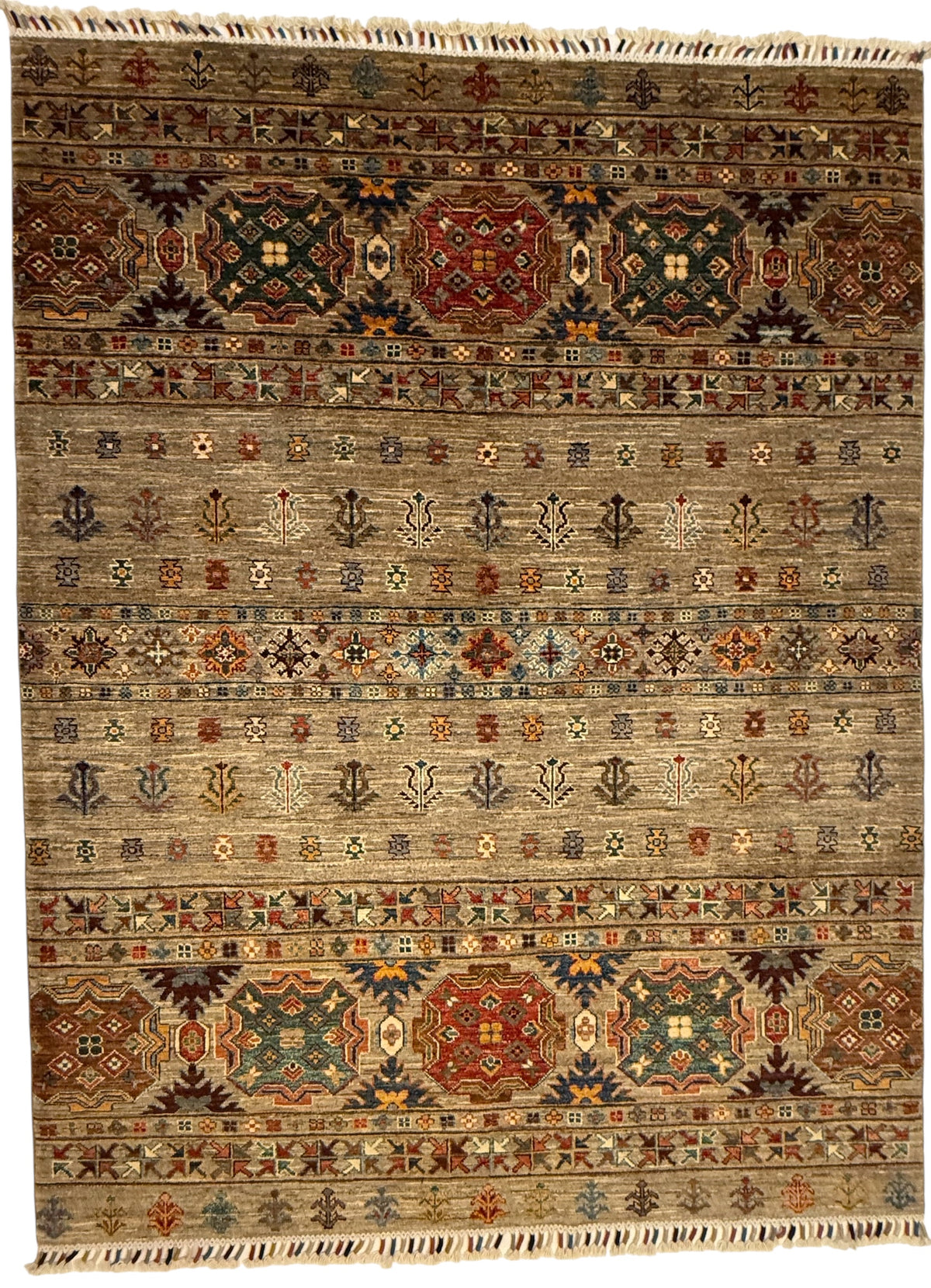 Afghaans Khorjin Tapijt 156 X 202 CM Handgemaakt