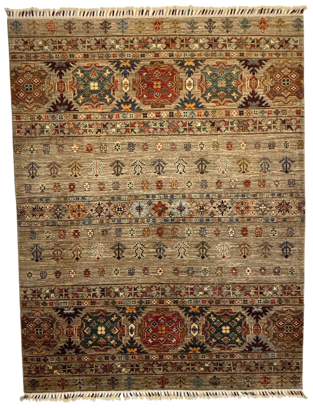 Afghaans Khorjin Tapijt 156 X 202 CM Handgemaakt