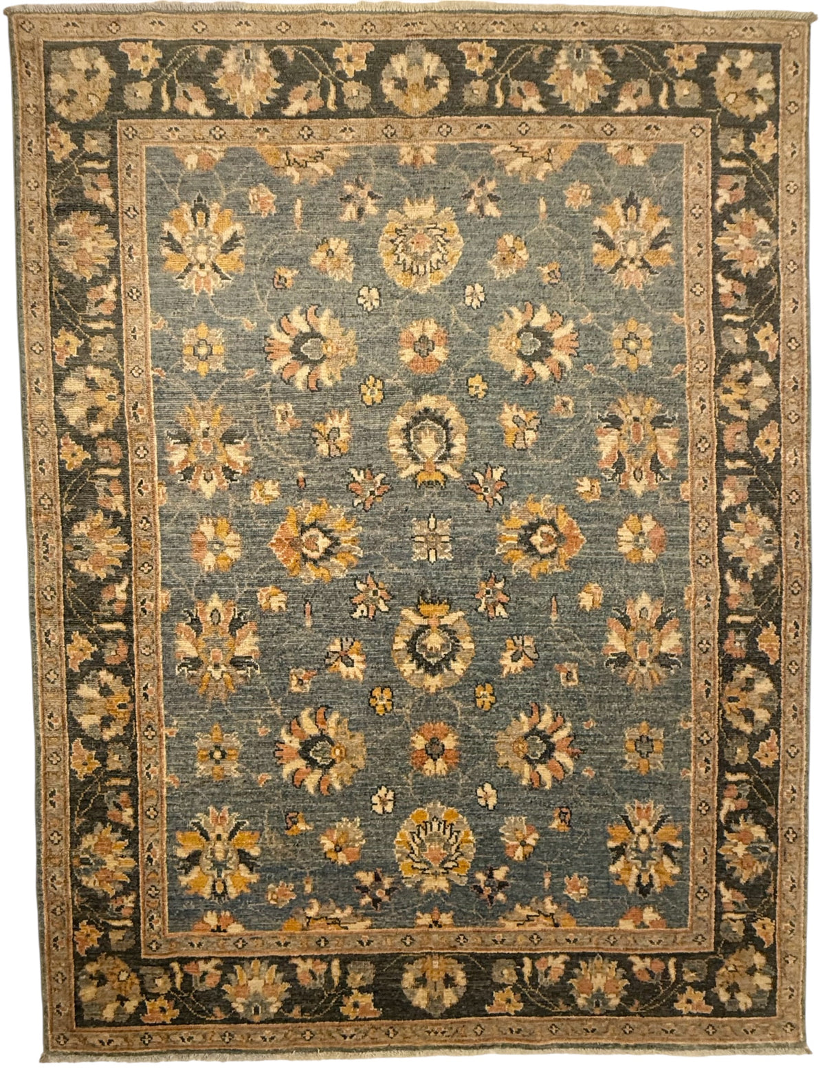 Afghaans Ziegler Tapijt 148 X 196 CM Handgeknoopt