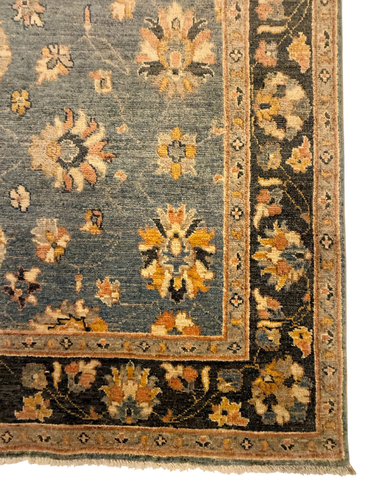 Afghaans Ziegler Tapijt 148 X 196 CM Handgeknoopt