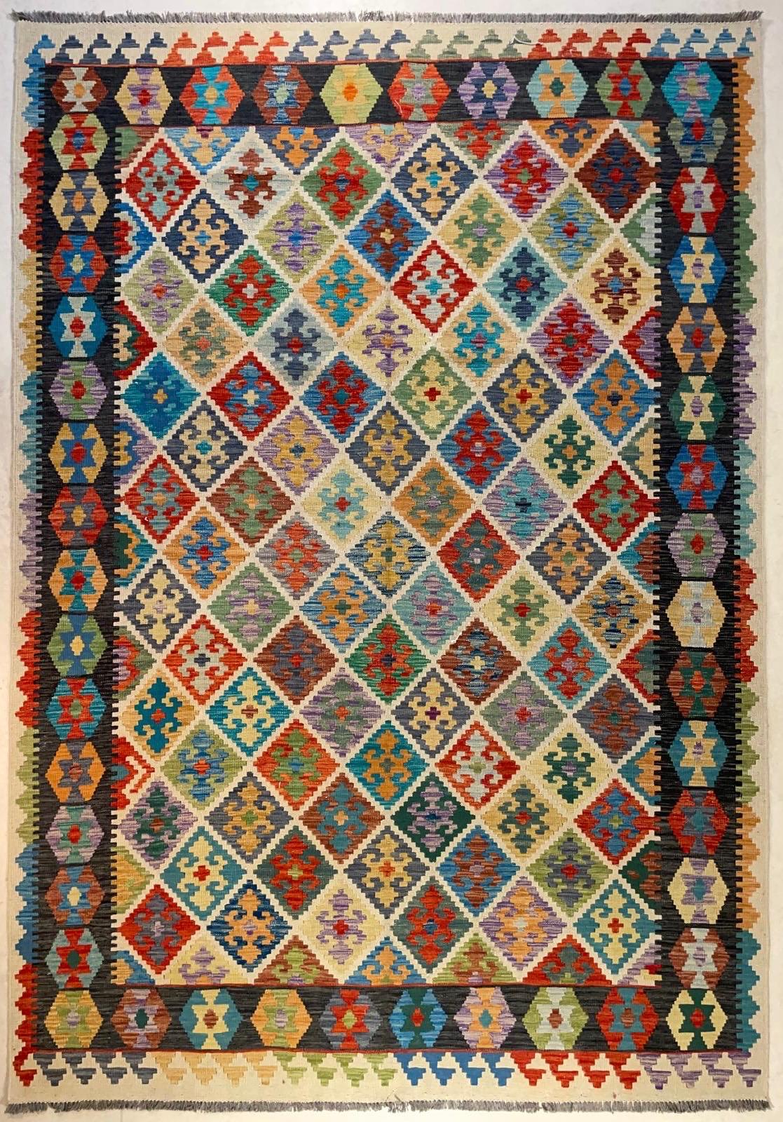 Handgeweven Afghaans Kelim 202 X 304 CM