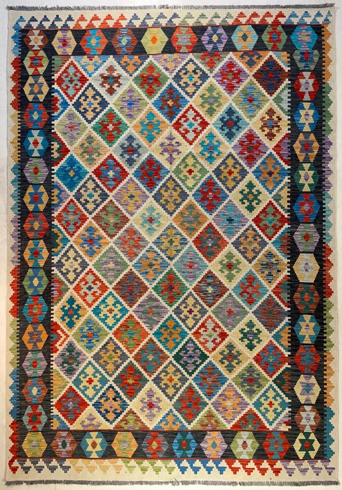 Handgeweven Afghaans Kelim 202 X 304 CM