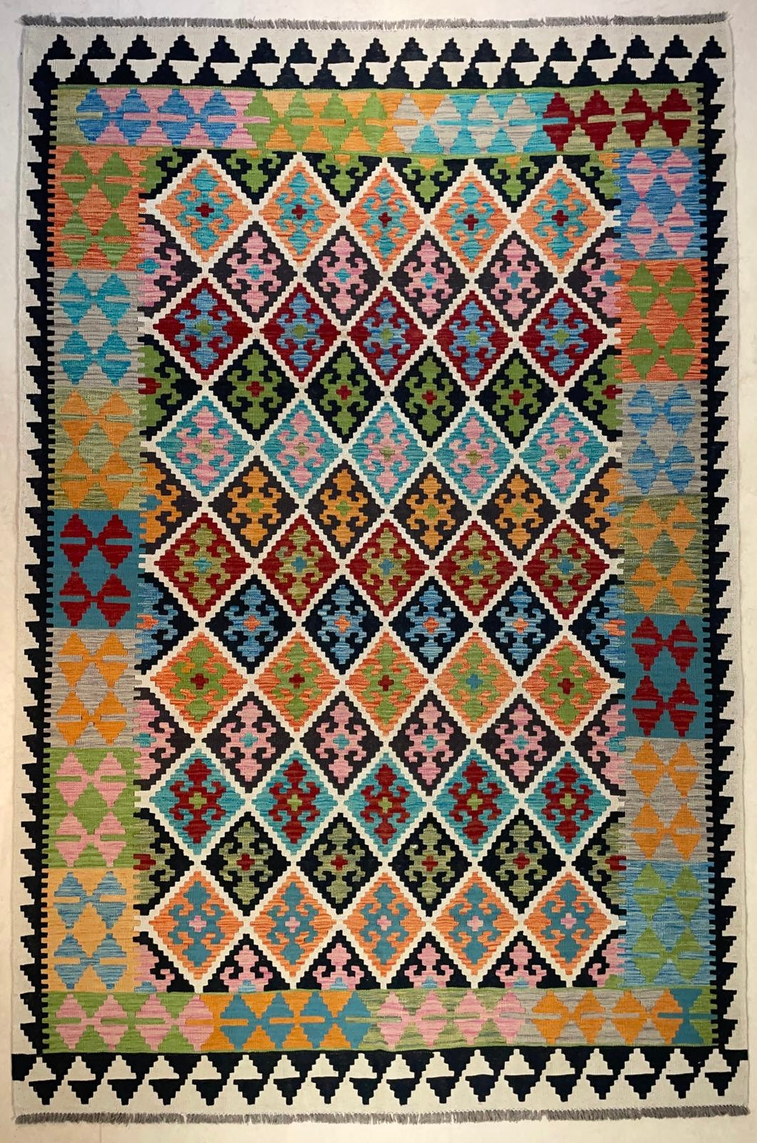 Afghaanse Kelim 202 X 293 CM Handgeweven